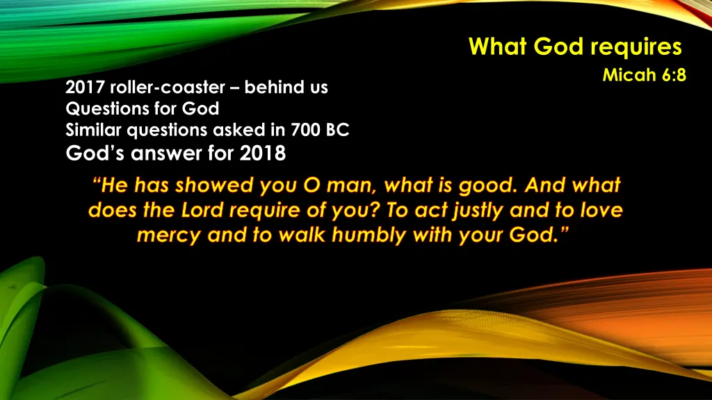 what god requires 5