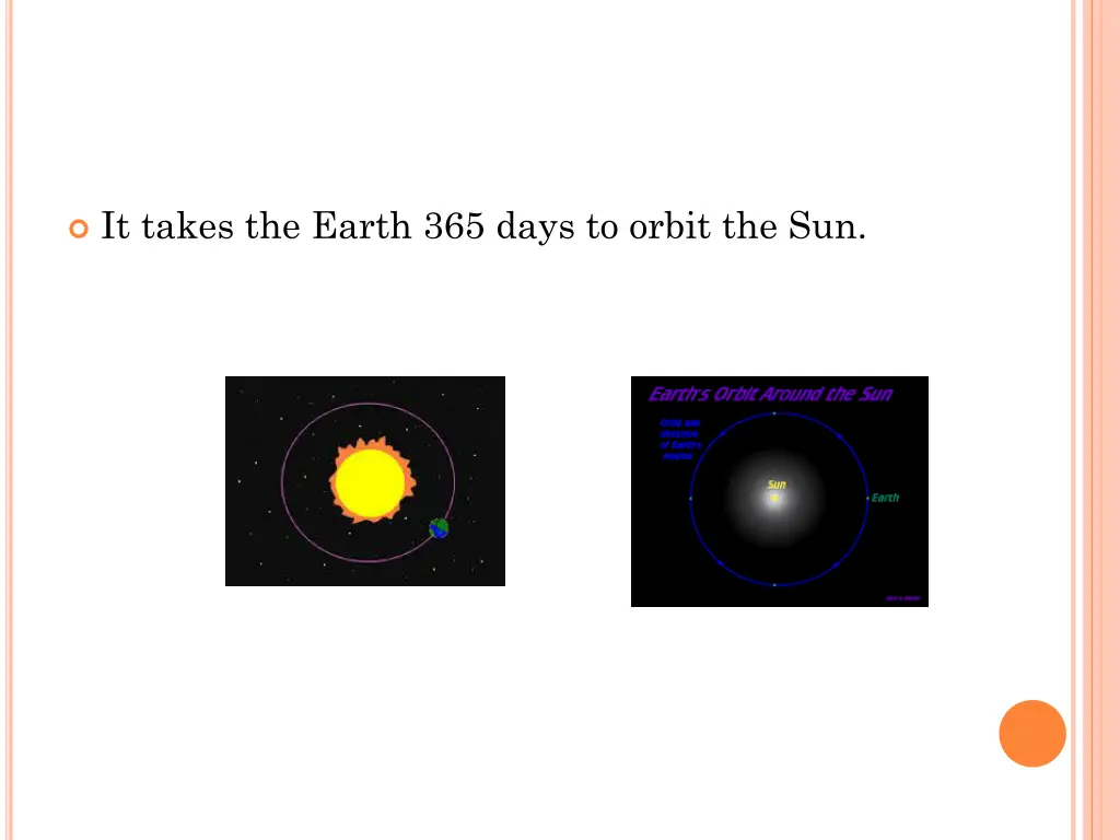 it takes the earth 365 days to orbit the sun