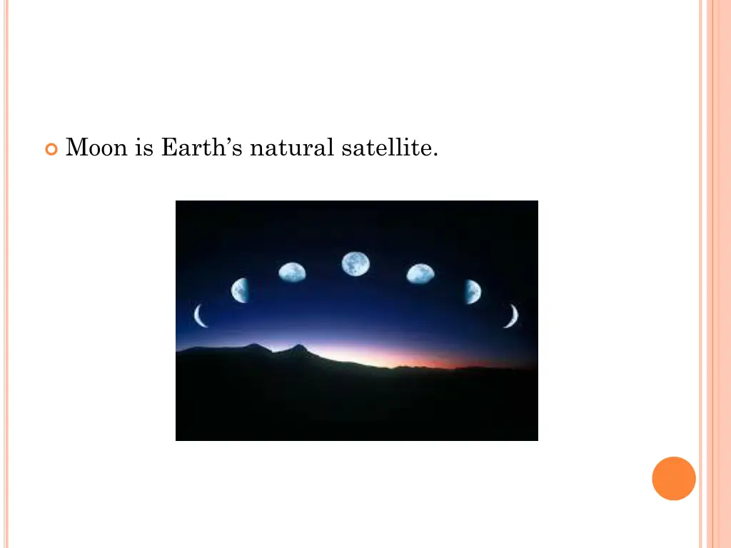 moon is earth s natural satellite