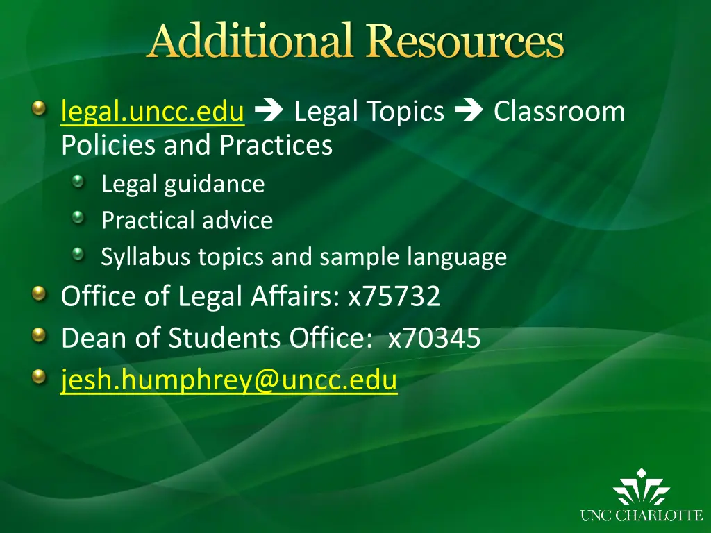 additional resources