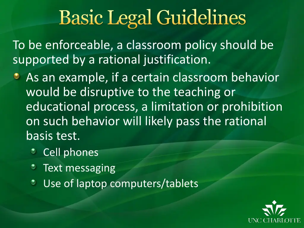 basic legal guidelines 1