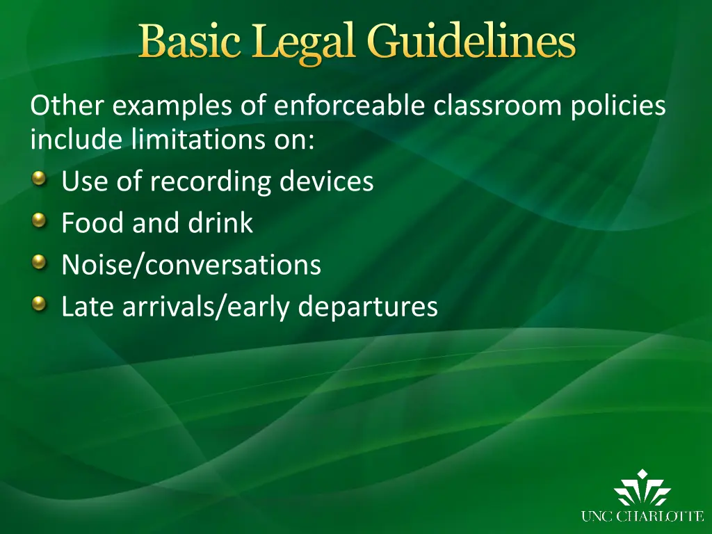 basic legal guidelines 2