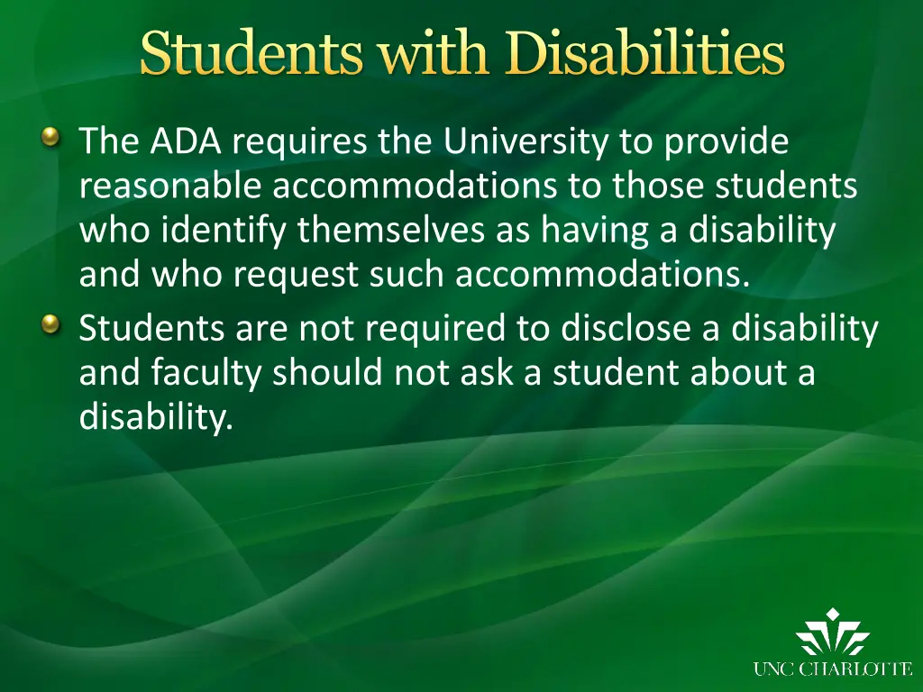 students with disabilities
