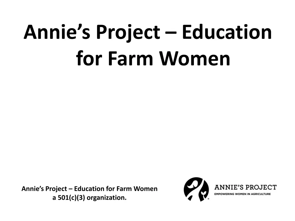 annie s project education for farm women