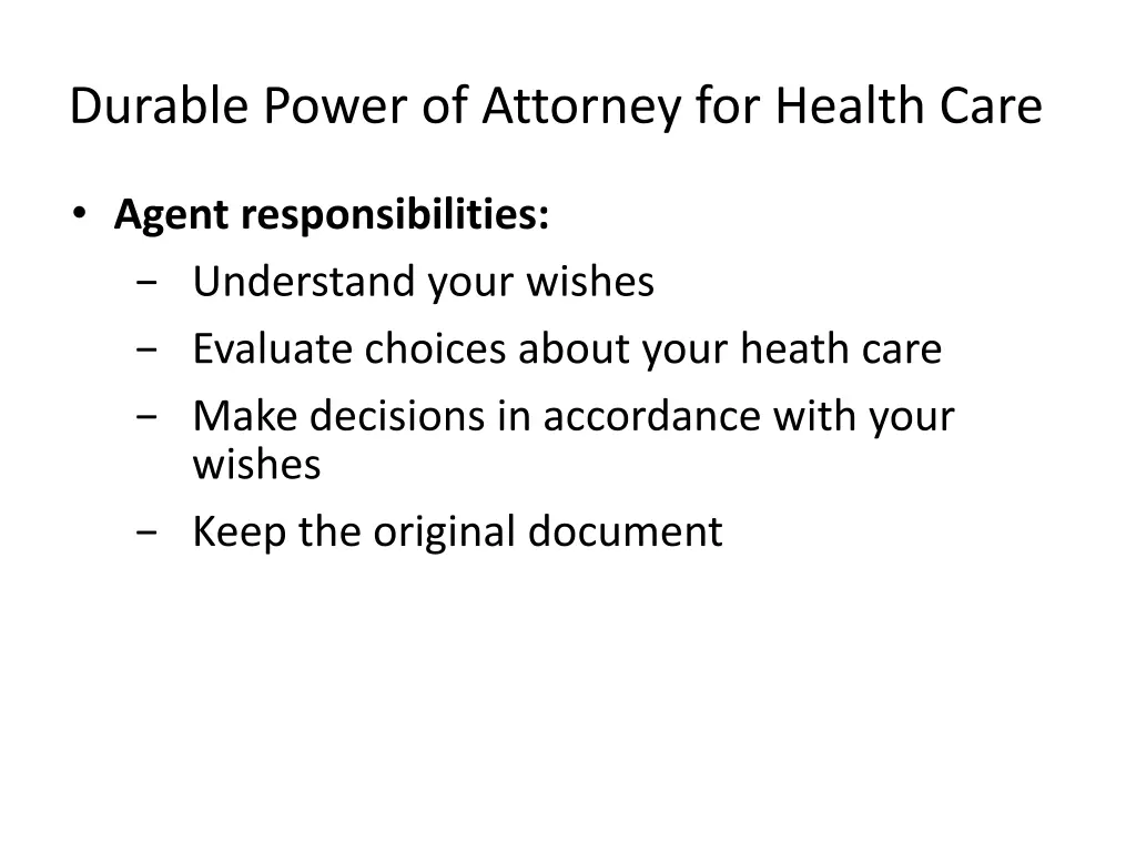 durable power of attorney for health care 2