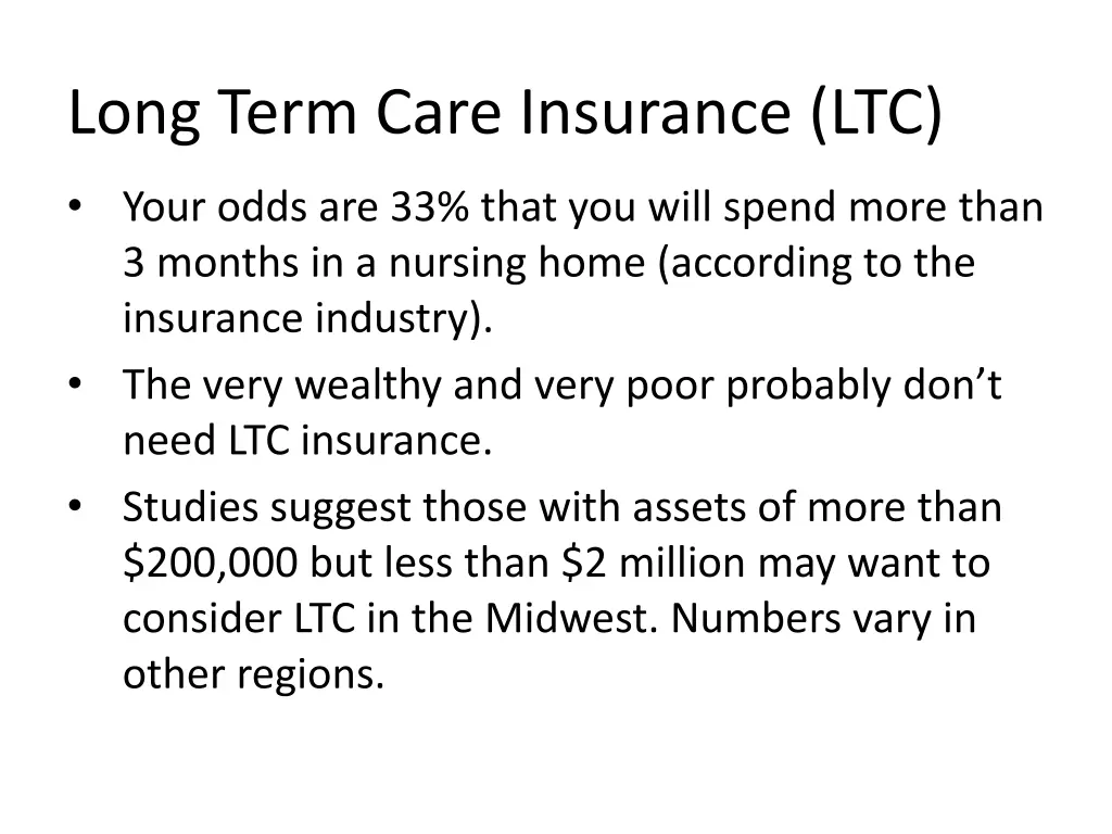 long term care insurance ltc