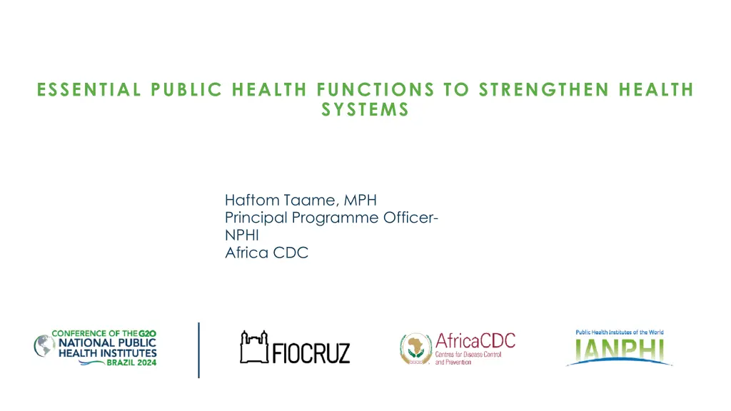 essential public health functions to strengthen