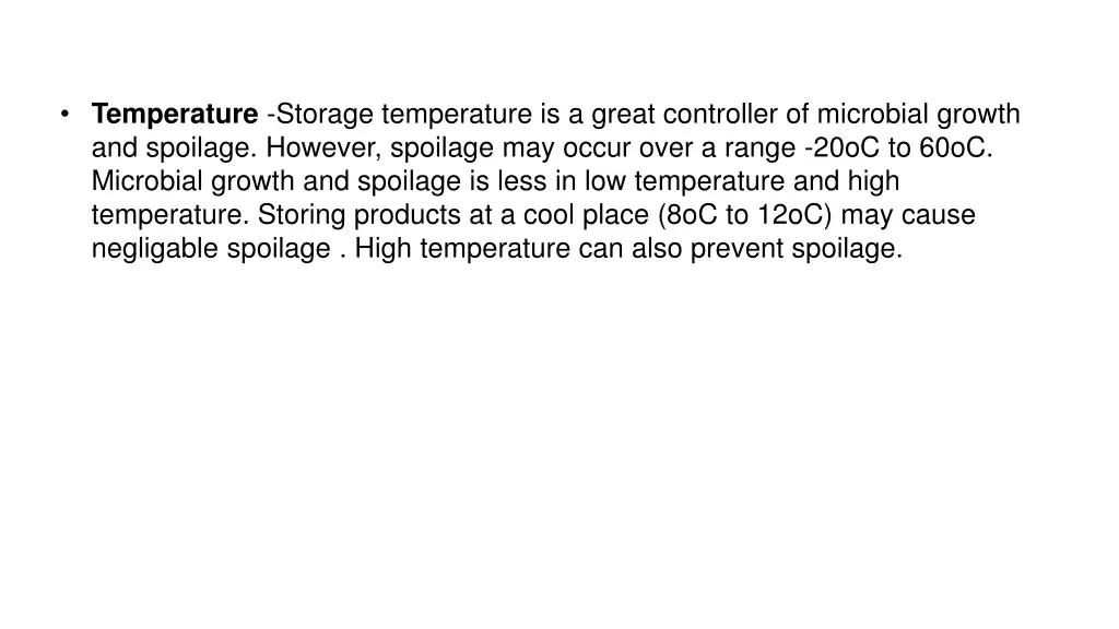 temperature storage temperature is a great