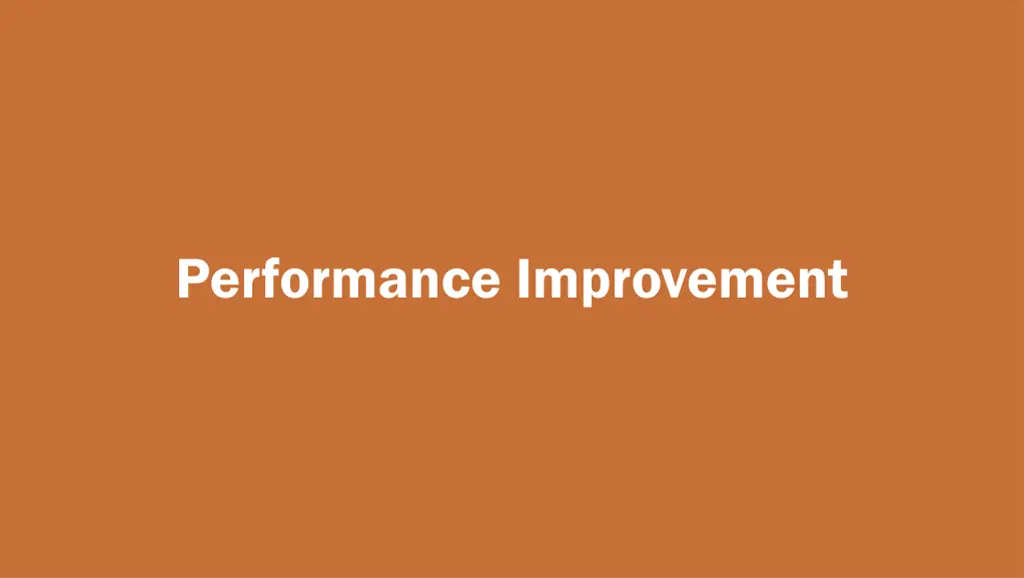 performance improvement