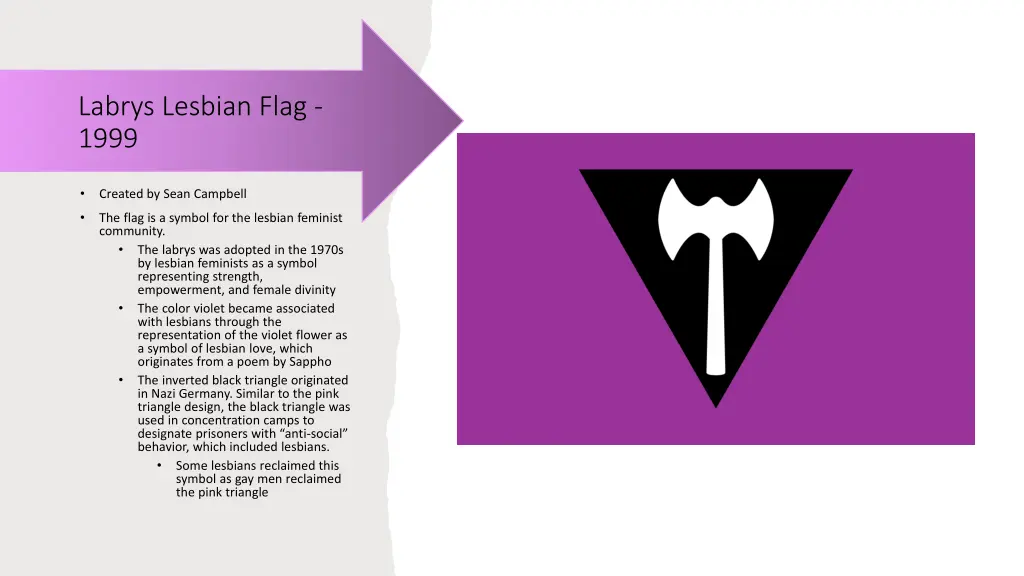 labrys lesbian flag 1999