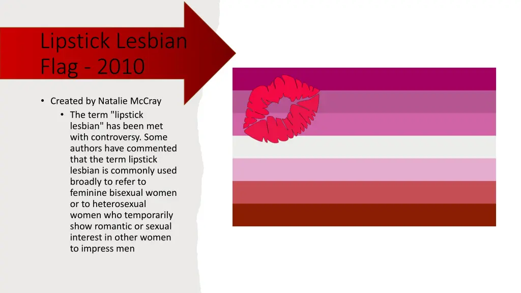 lipstick lesbian flag 2010