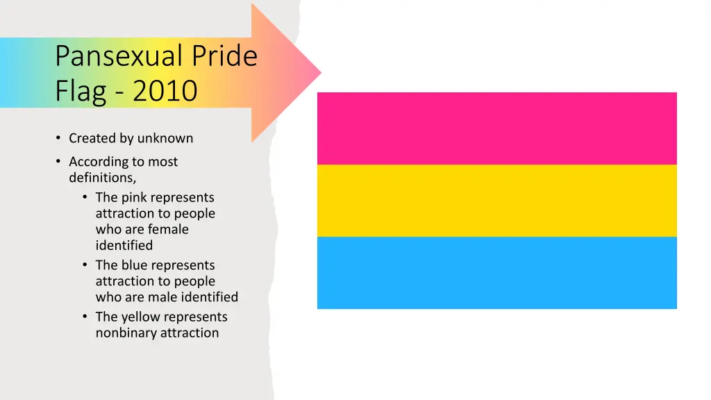 pansexual pride flag 2010