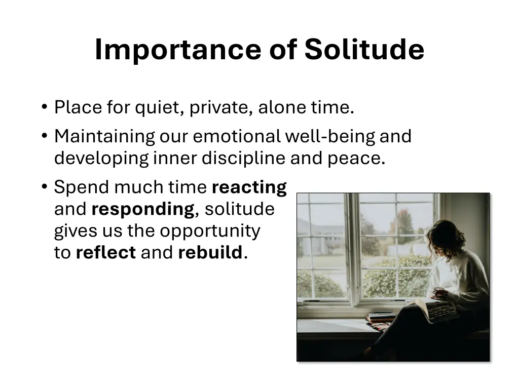 importance of solitude