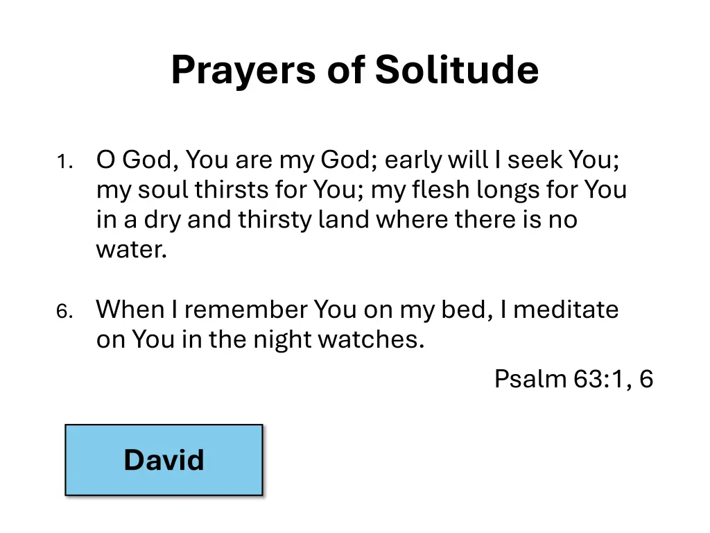 prayers of solitude 2