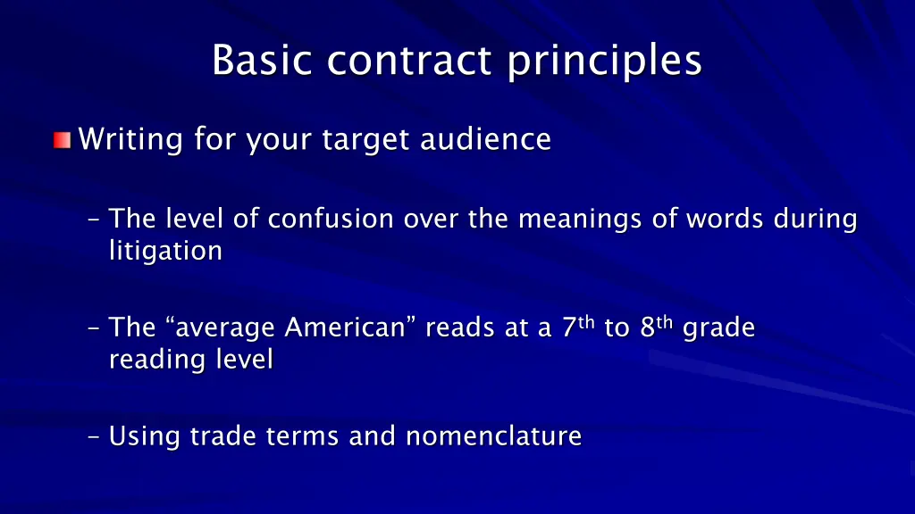 basic contract principles 2