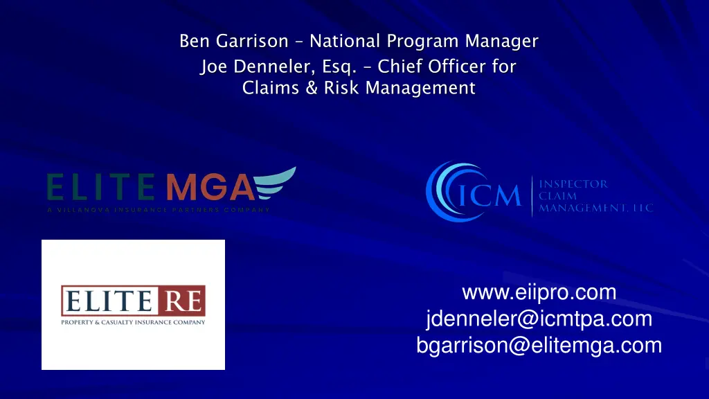 ben garrison national program manager