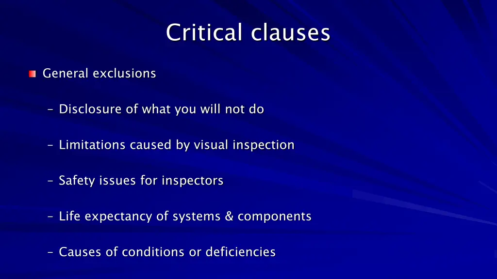 critical clauses 4
