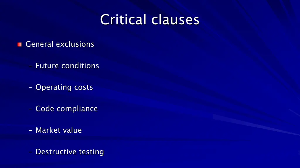critical clauses 5