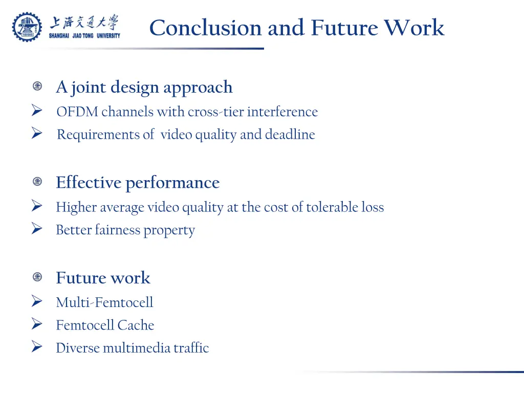 conclusion and future work