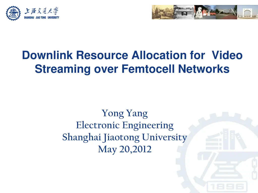 downlink resource allocation for video streaming