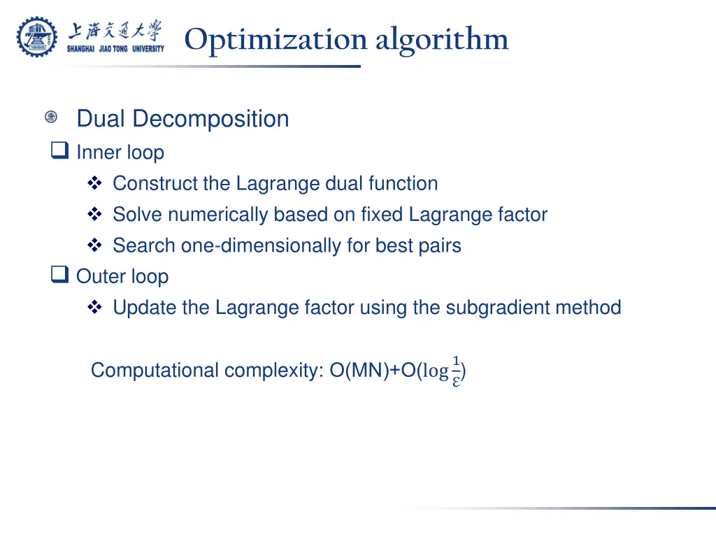 optimization algorithm