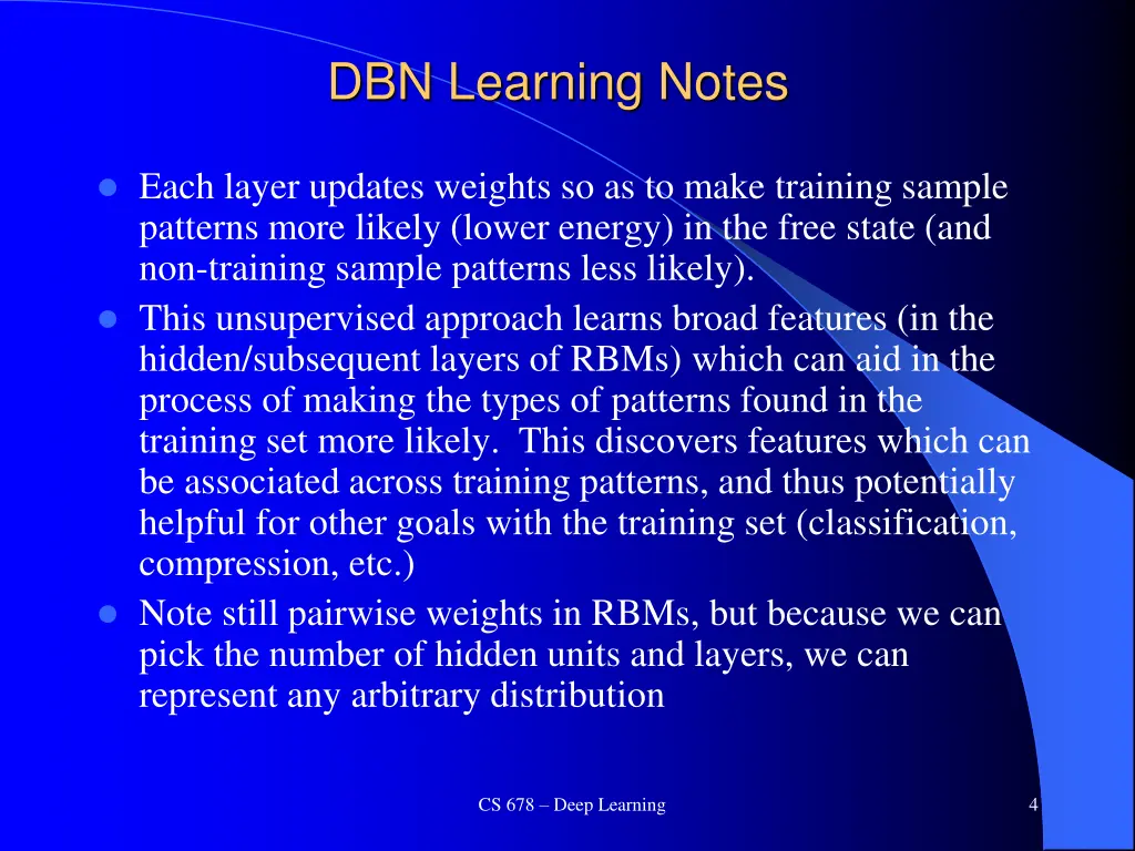 dbn learning notes