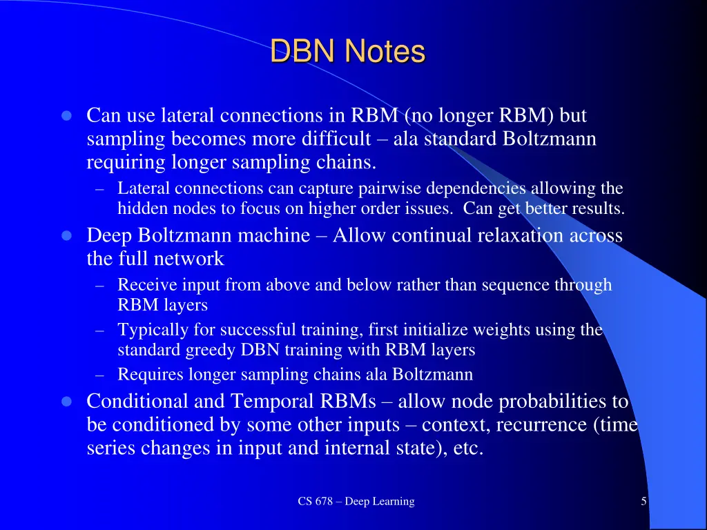 dbn notes