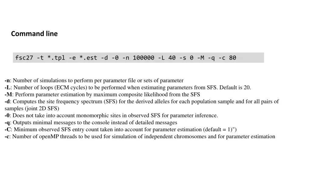 command line