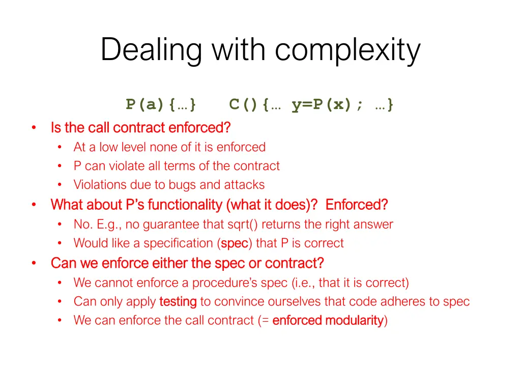 dealing with complexity 2