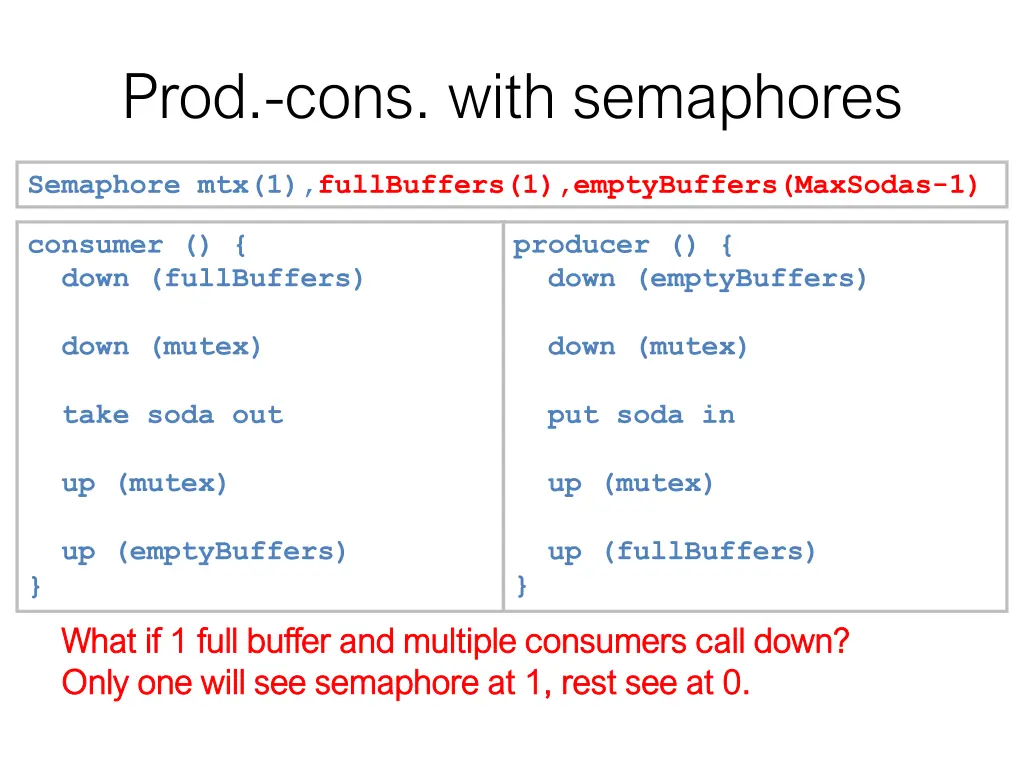 prod cons with semaphores 7