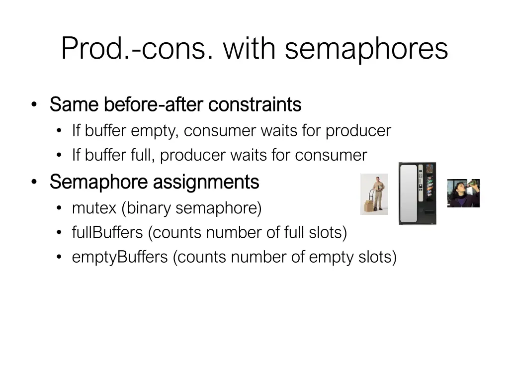prod cons with semaphores