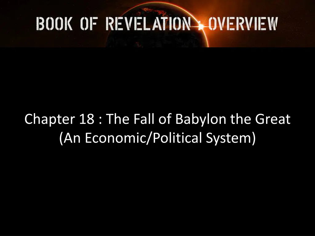chapter 18 the fall of babylon the great