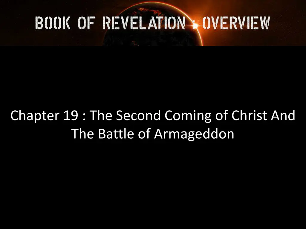 chapter 19 the second coming of christ