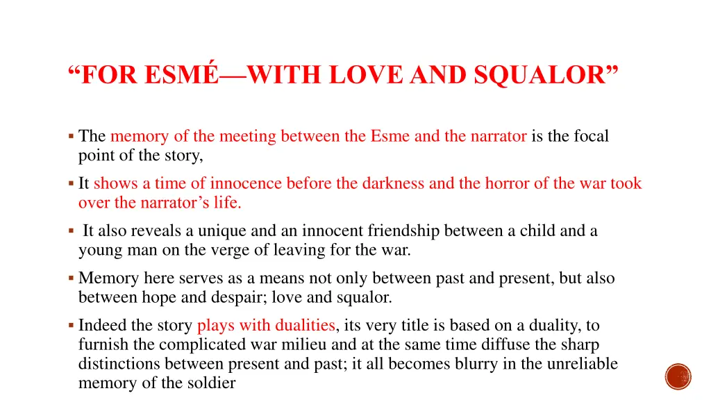 for esm with love and squalor 1