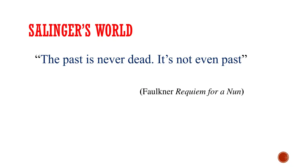 salinger s world