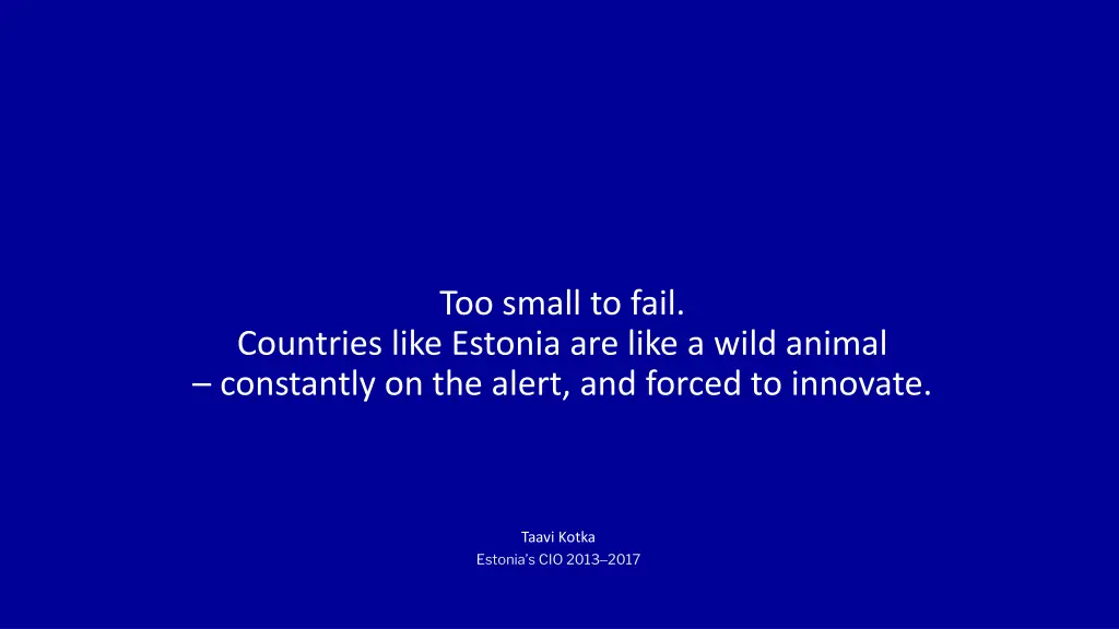 too small to fail