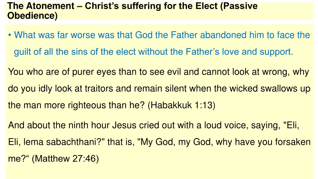 the atonement christ s suffering for the elect 4