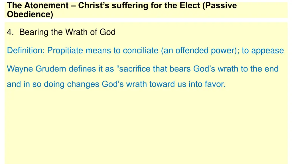 the atonement christ s suffering for the elect 7
