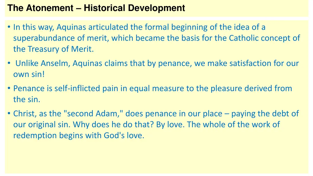 the atonement historical development 7