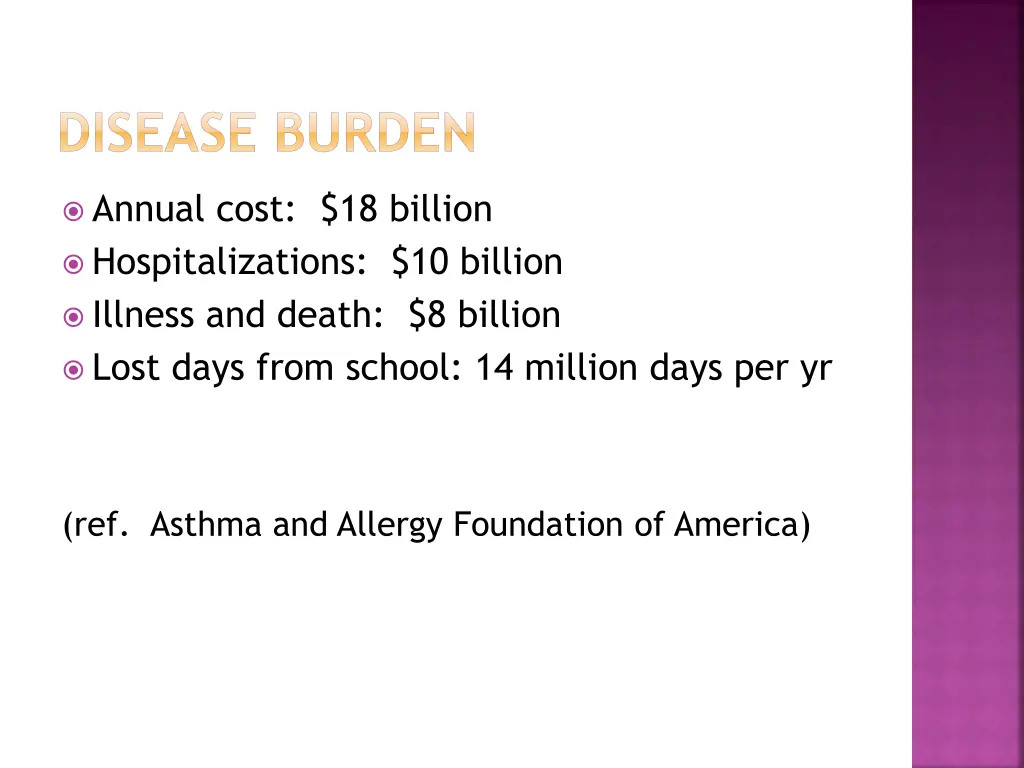 disease burden