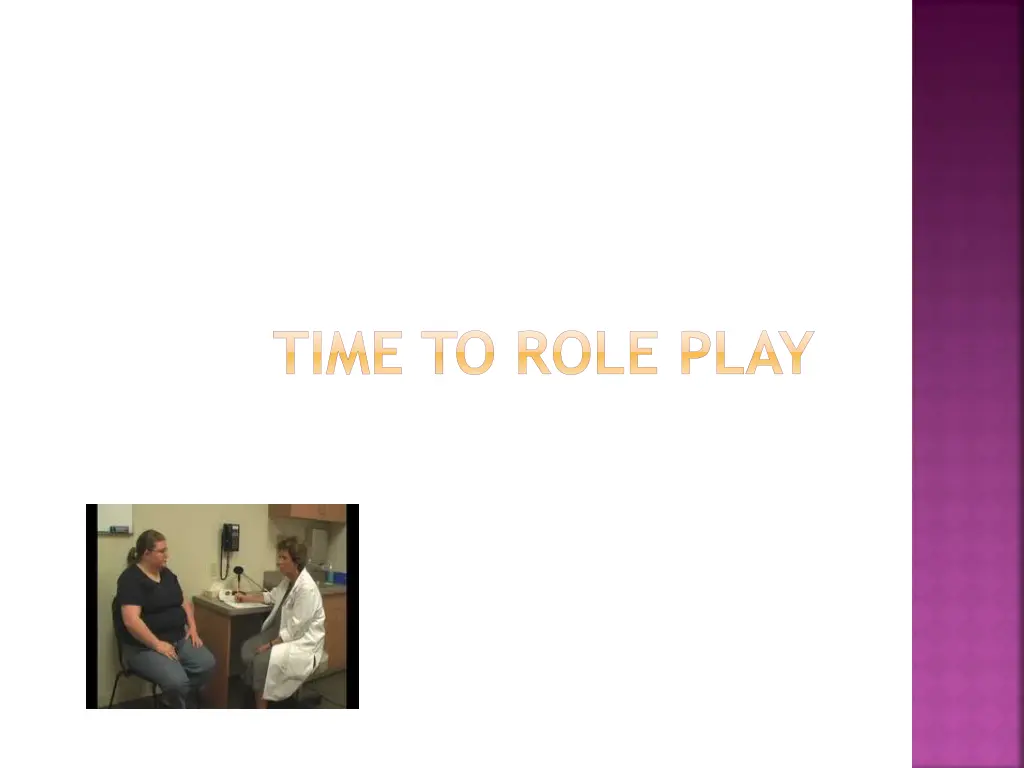 time to role play