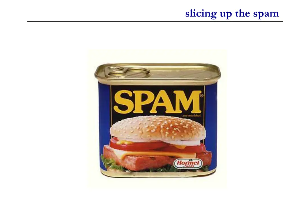 slicing up the spam