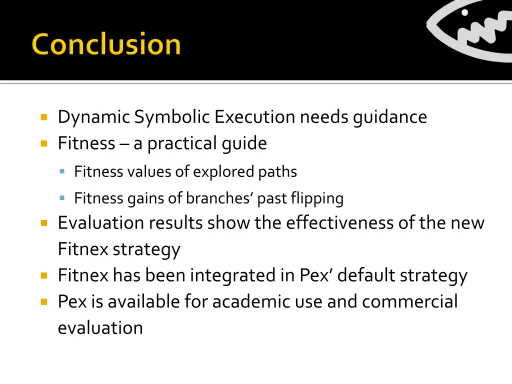 dynamic symbolic execution needs guidance fitness