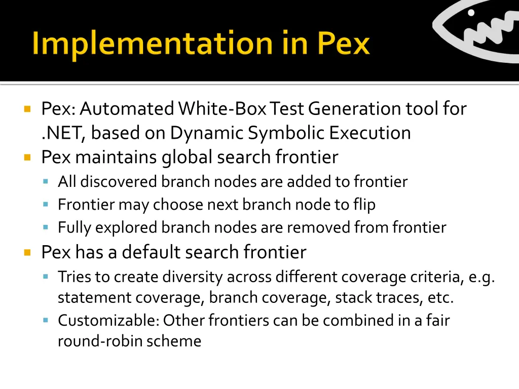 pex automated white box test generation tool