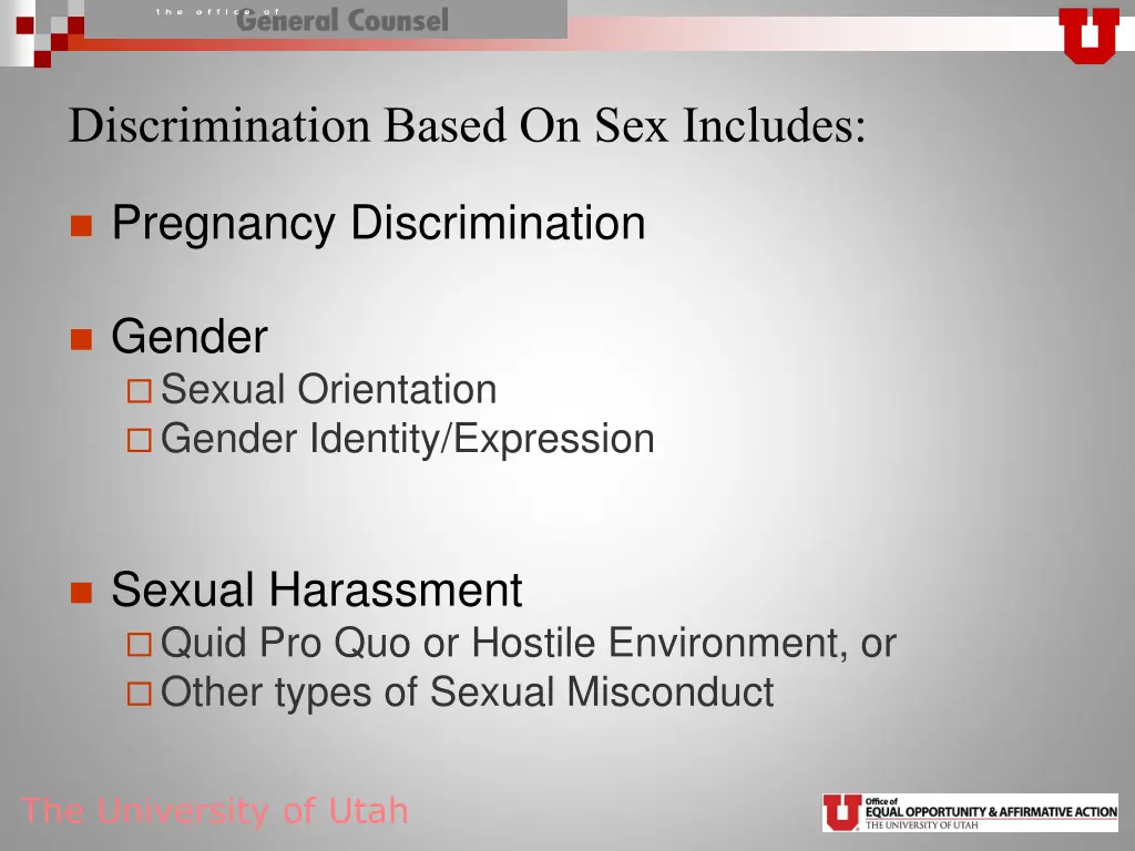 discrimination based on sex includes
