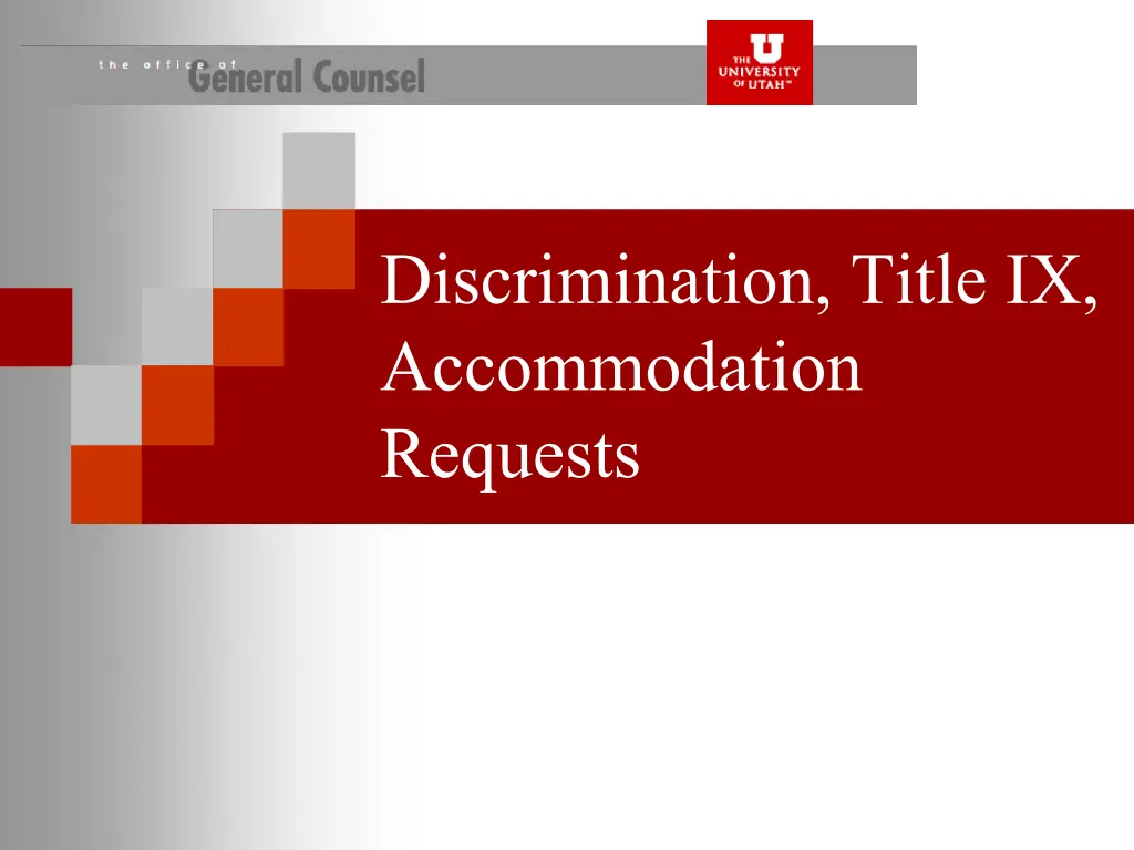 discrimination title ix accommodation requests