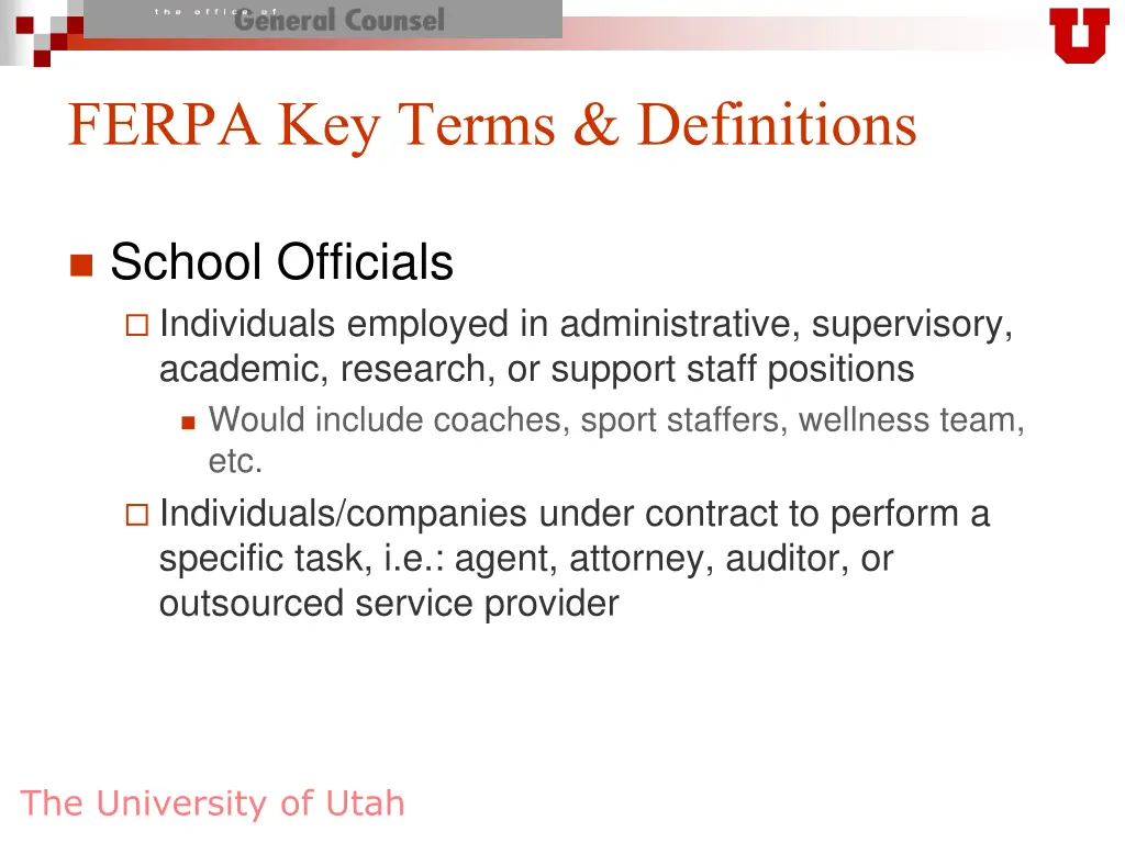 ferpa key terms definitions 1