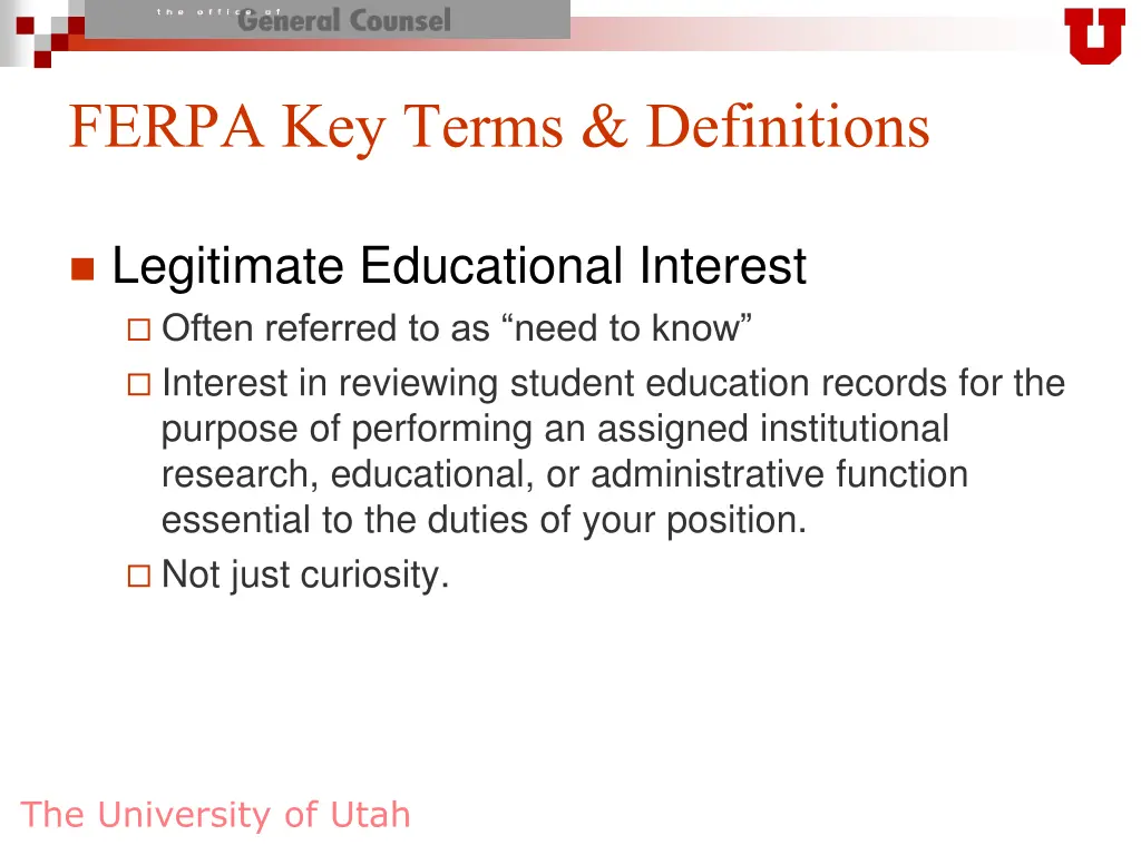 ferpa key terms definitions 2