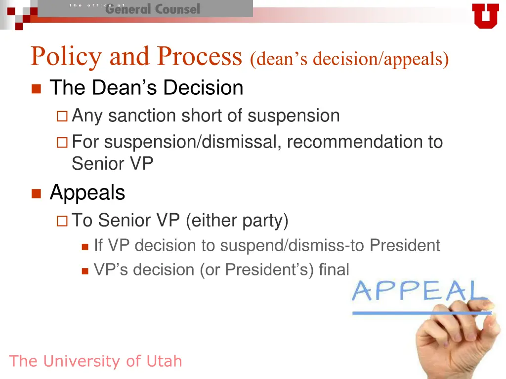policy and process dean s decision appeals