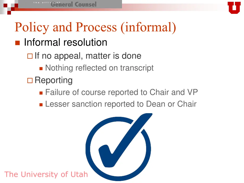policy and process informal informal resolution 1